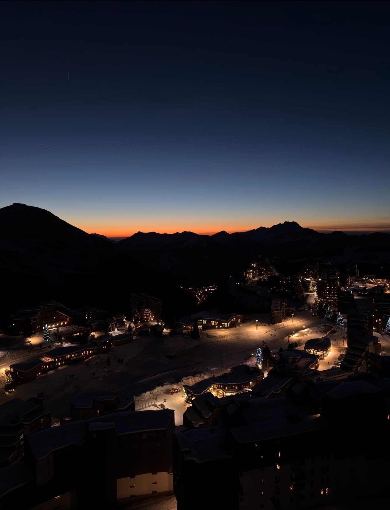 Couché de soleil sur Avoriaz